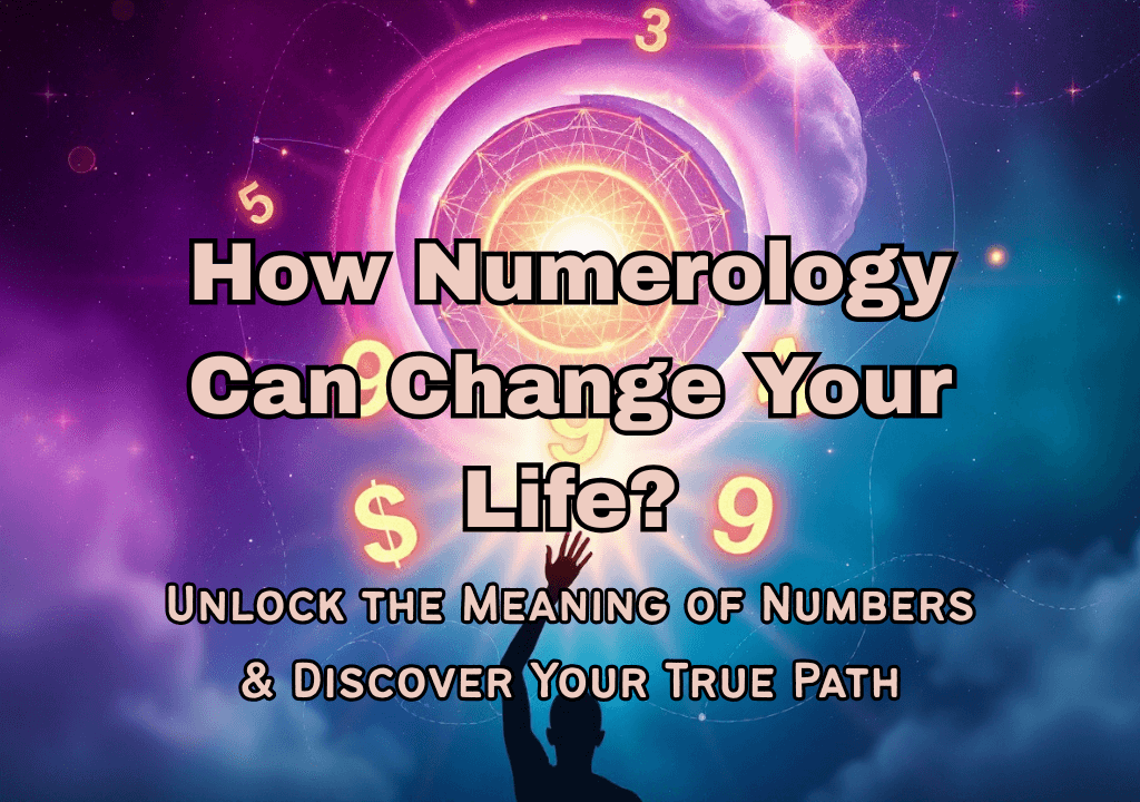 A person looking the numbers in the glowing purple sky